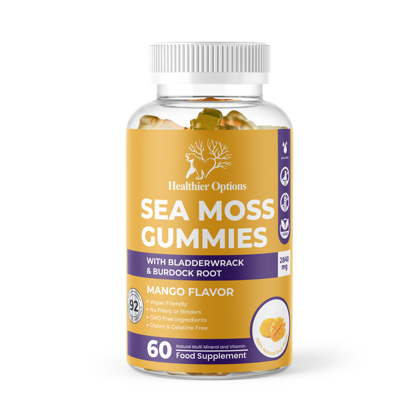 Sea Moss Gummies Strawberry Flavour