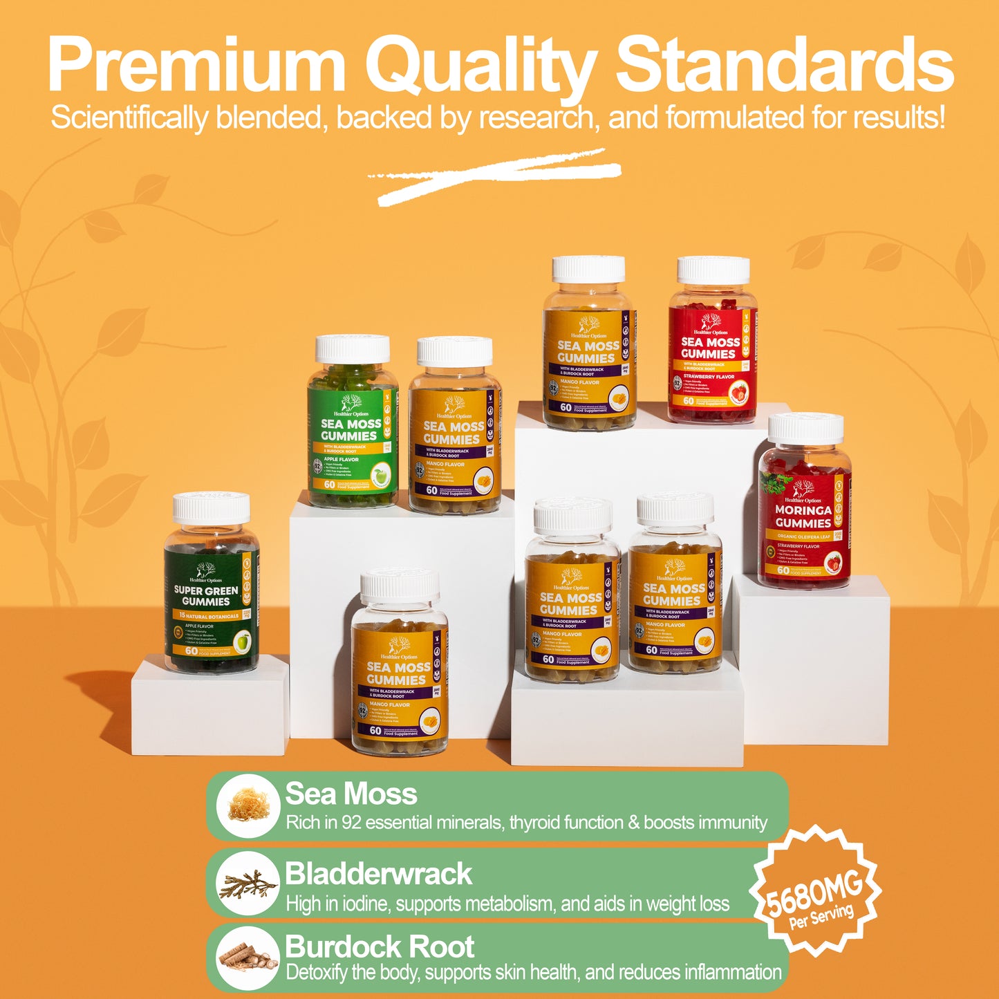 Sea Moss Gummies Mango Flavour