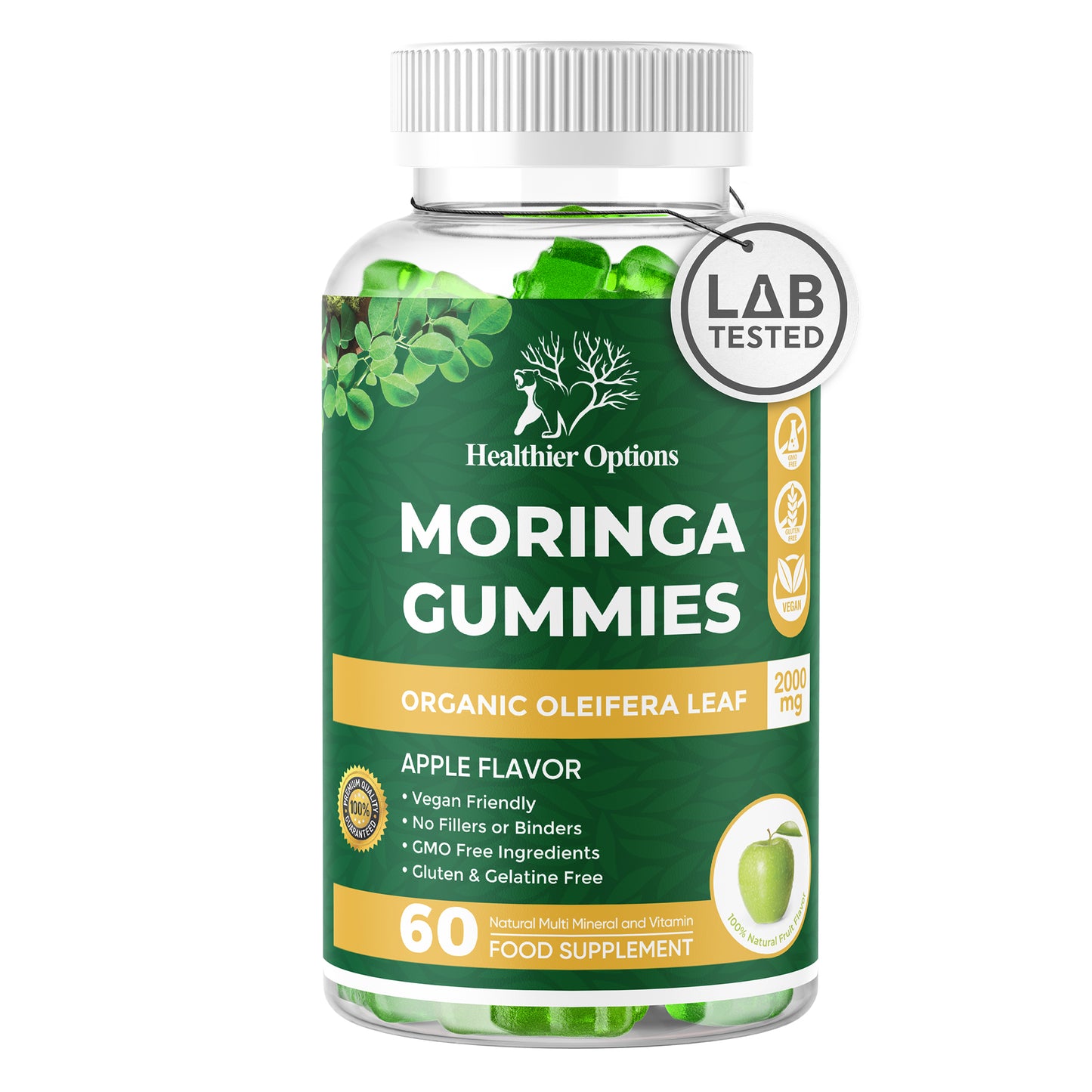 Moringa, Spirulina & Chlorella Gummies Strawberry Flavour