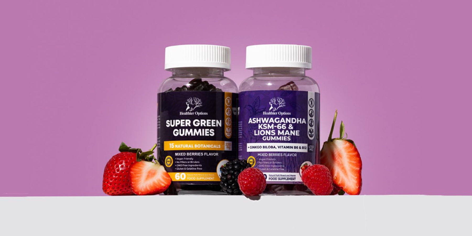 Ginkgo Biloba for focus dose timing guide, Healthier Options Ashwagandha gummies