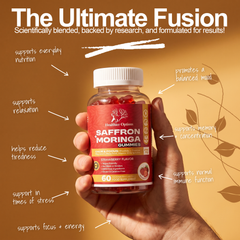 Saffron Gummies 4,755mg with Moringa, Maca & Rhodiola - Apple, gallery image 4