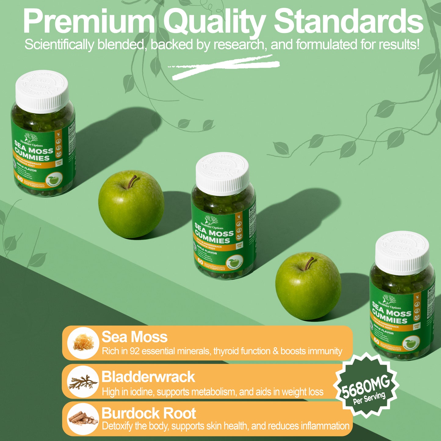 Sea Moss Gummies Apple Flavour