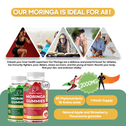 Moringa + Vitamin D Gummies Apple Flavour