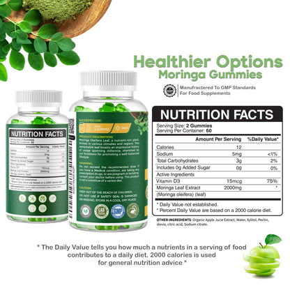 Moringa + Vitamin D Gummies Apple Flavour
