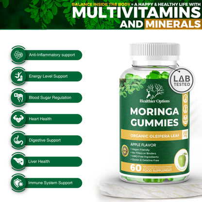 Moringa + Vitamin D Gummies Apple Flavour