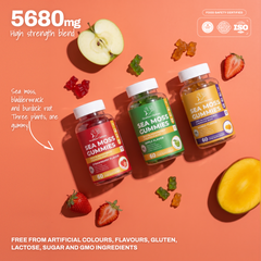Sea Moss Gummies 5,680mg with Bladderwrack & Burdock Root, gallery image 7
