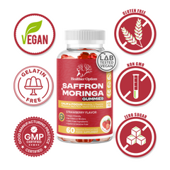 Saffron Gummies 4,755mg with Moringa, Maca & Rhodiola - Apple, gallery image 5