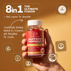 Saffron Gummies 4,755mg with Moringa, Maca & Rhodiola - Strawberry, gallery image 3
