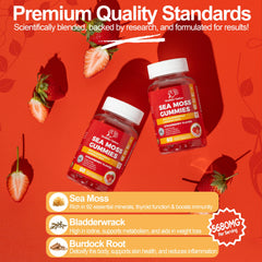 Sea Moss Gummies Strawberry Flavour, gallery image 3