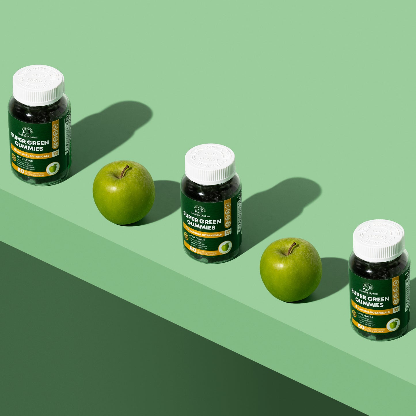 Super Greens Gummies Apple Flavour