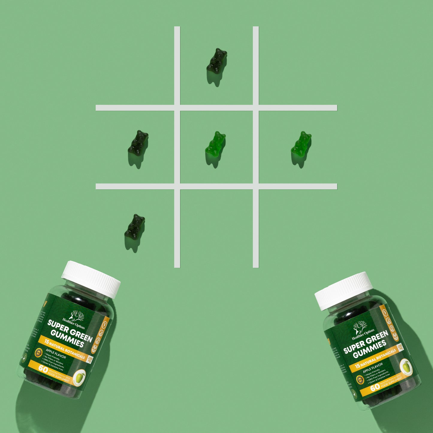 Super Greens Gummies Apple Flavour